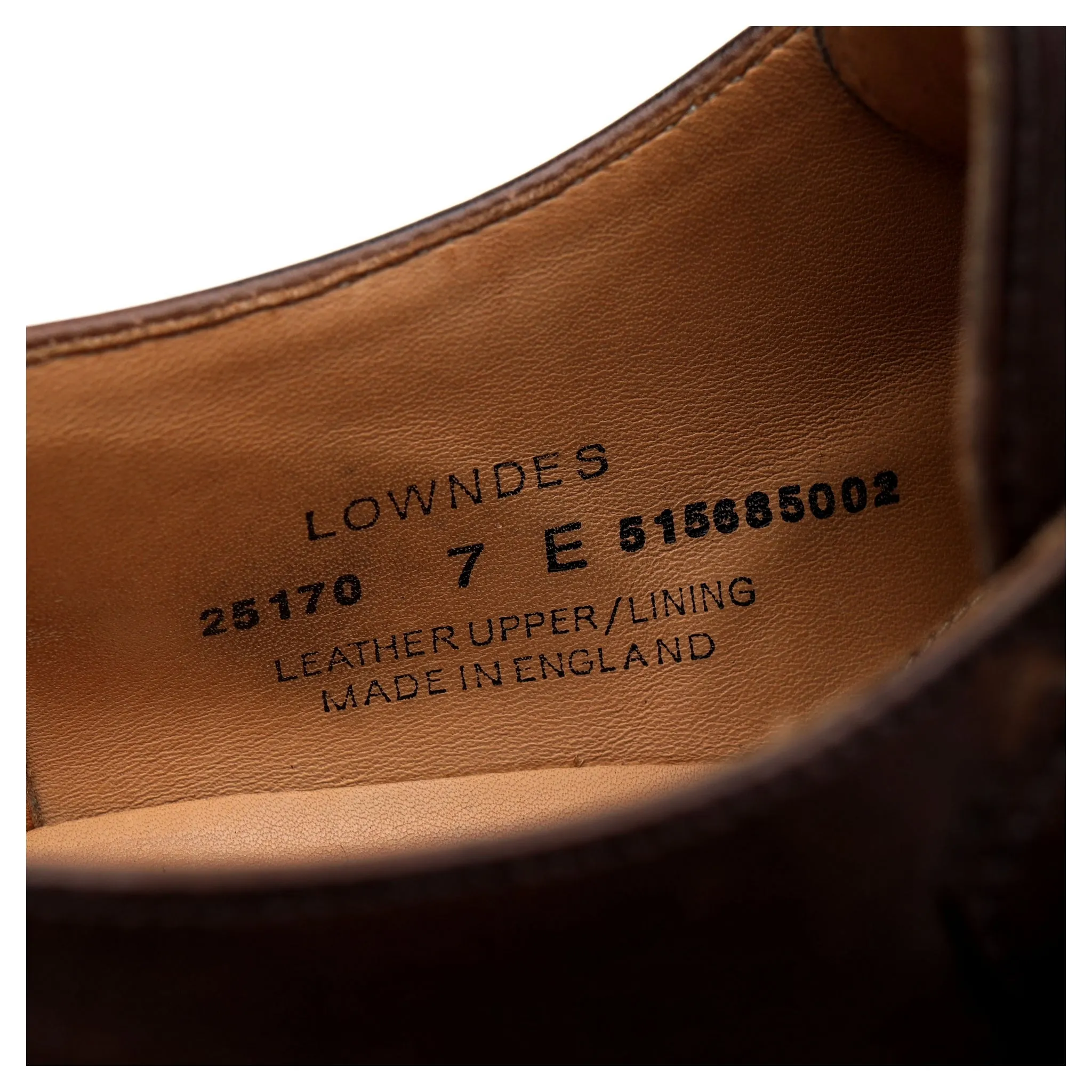 'Lowndes' Dark Brown Leather Double Monk Strap UK 7 E