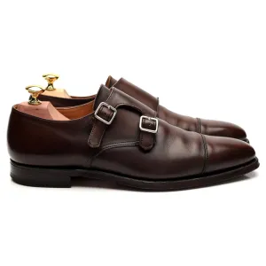 'Lowndes' Dark Brown Leather Double Monk Strap UK 7 E
