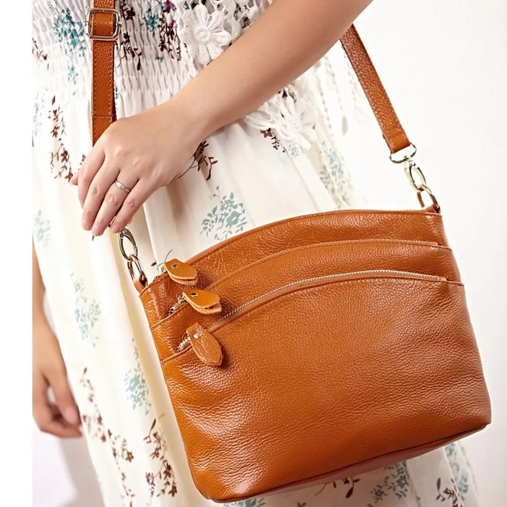<bold>Messenger / Crossbody Bag <br>Genuine-Leather