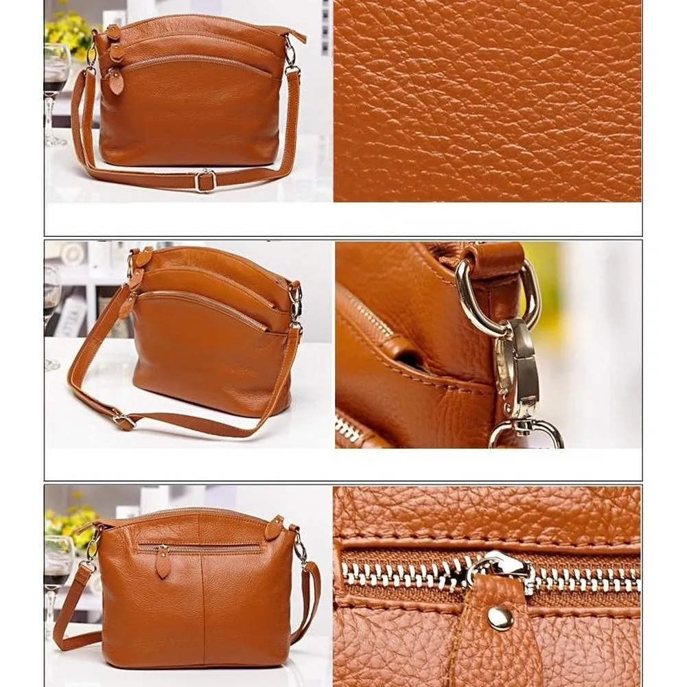<bold>Messenger / Crossbody Bag <br>Genuine-Leather