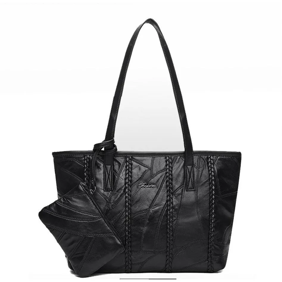 <bold>Tote / Crossbody Bag <br>Genuine-Leather