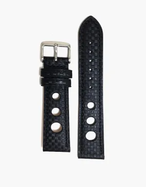 LUX Grand Prix Rally Carbon Fiber Black with Black Stitching