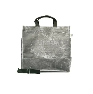 Luxe North South: Grey Crushed Velvet