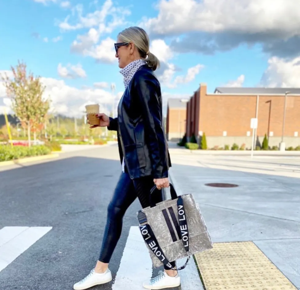 Luxe North South: Grey Crushed Velvet