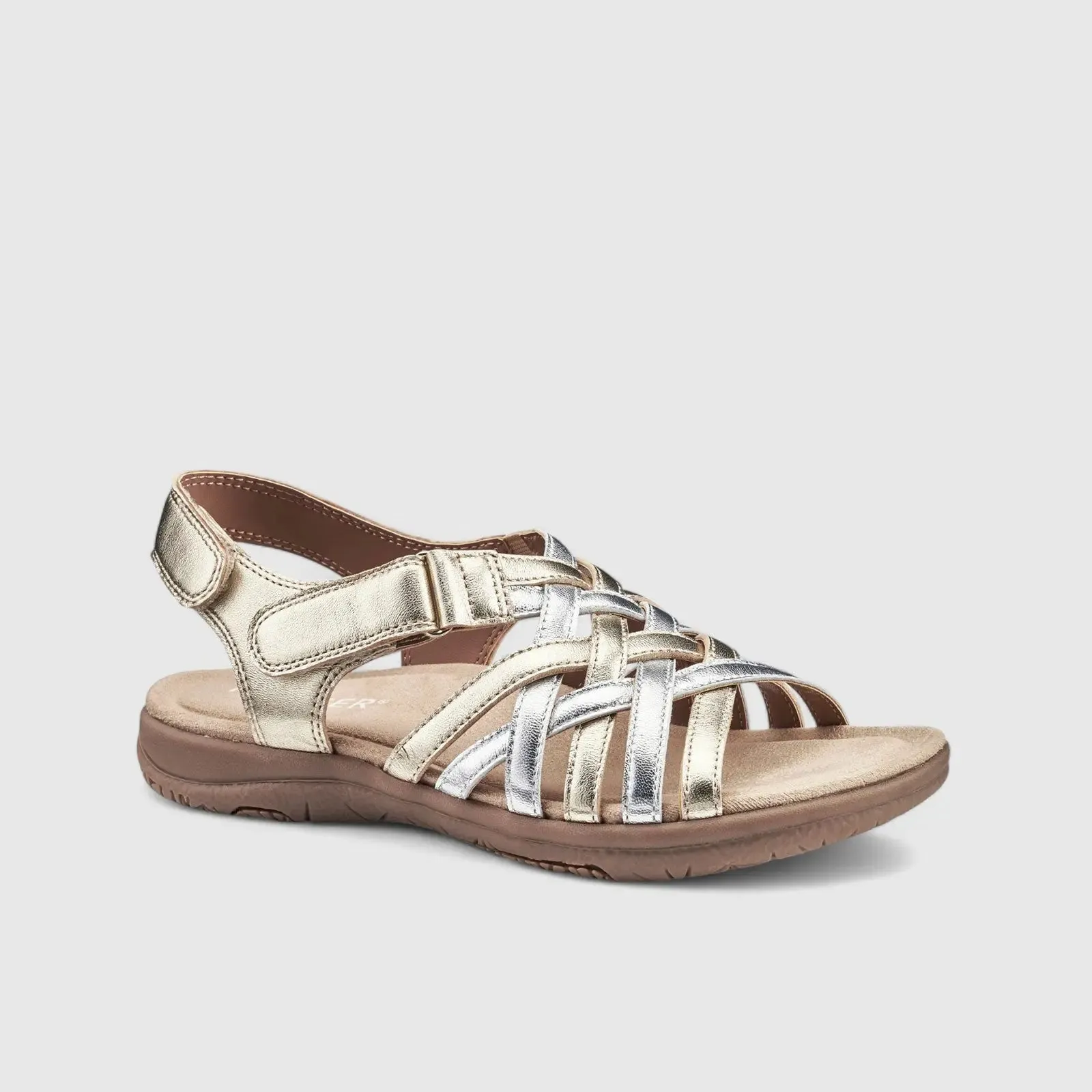 Maple Comfort Leather Sandal Gold/Silver