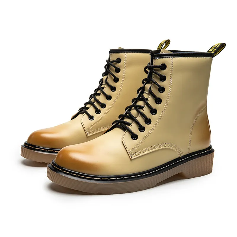 Martin Boots Female Autumn and Winter British Women's Shoes Flat Boots In The Locomotive Boots Classic Boots Students