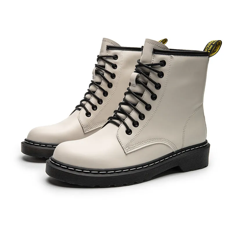 Martin Boots Female Autumn and Winter British Women's Shoes Flat Boots In The Locomotive Boots Classic Boots Students