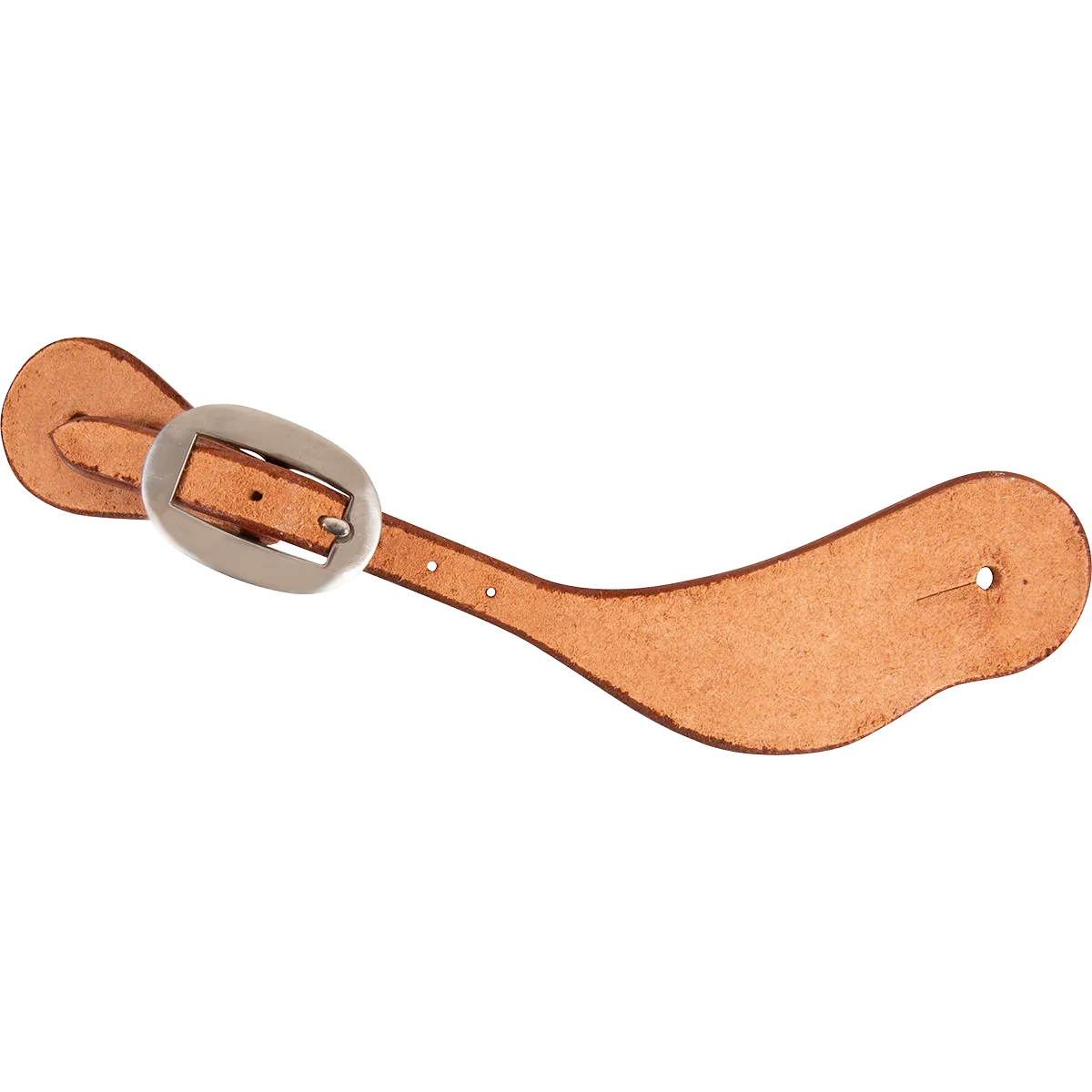 Martin Natural Roughout Cowboy Spur Straps with Heat Colored Buckle