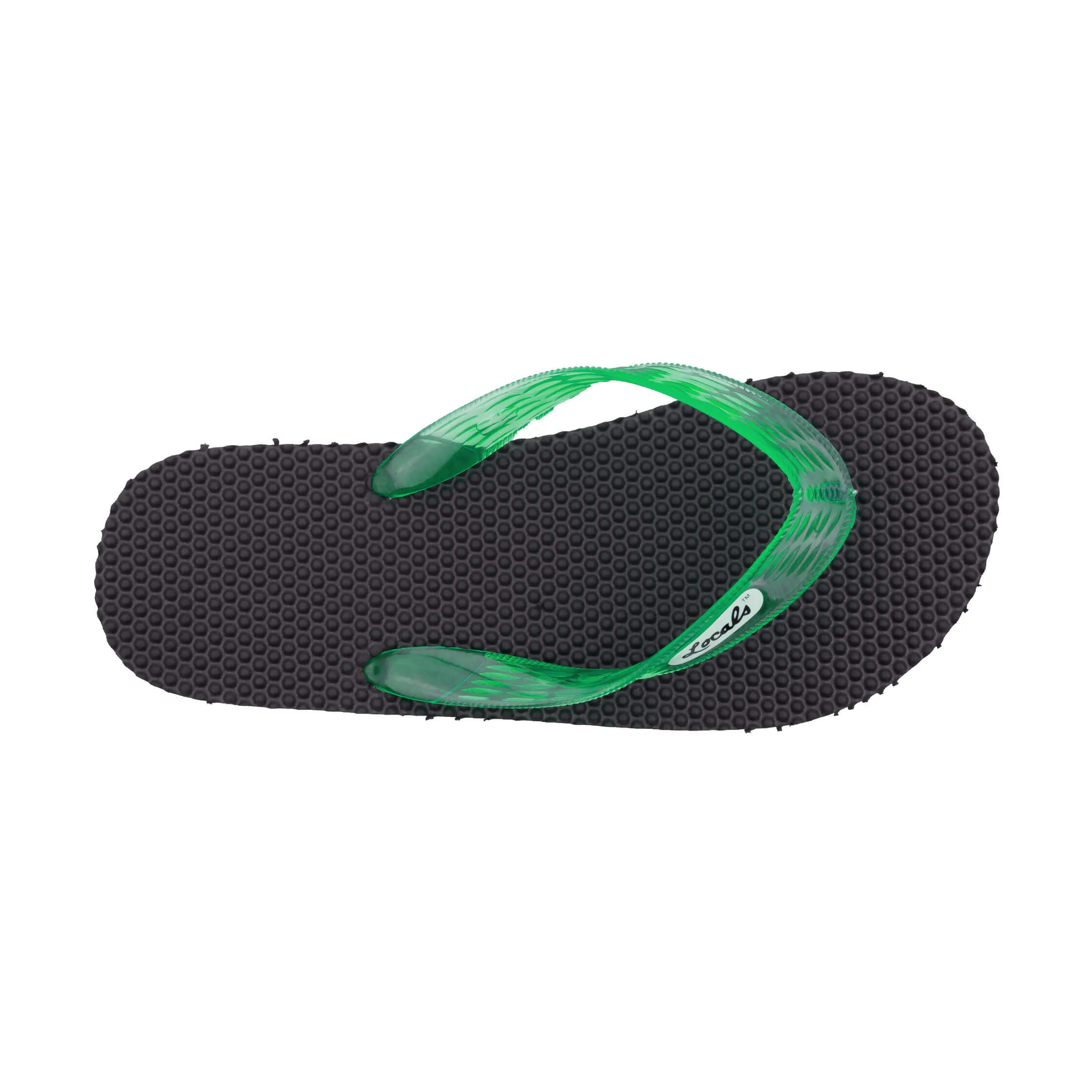 Massage Women's Translucent Green Strap Slippah