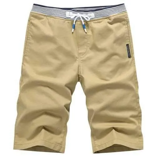 Men New Five Point Casual Pants - Fall Leaf Brown 3xl