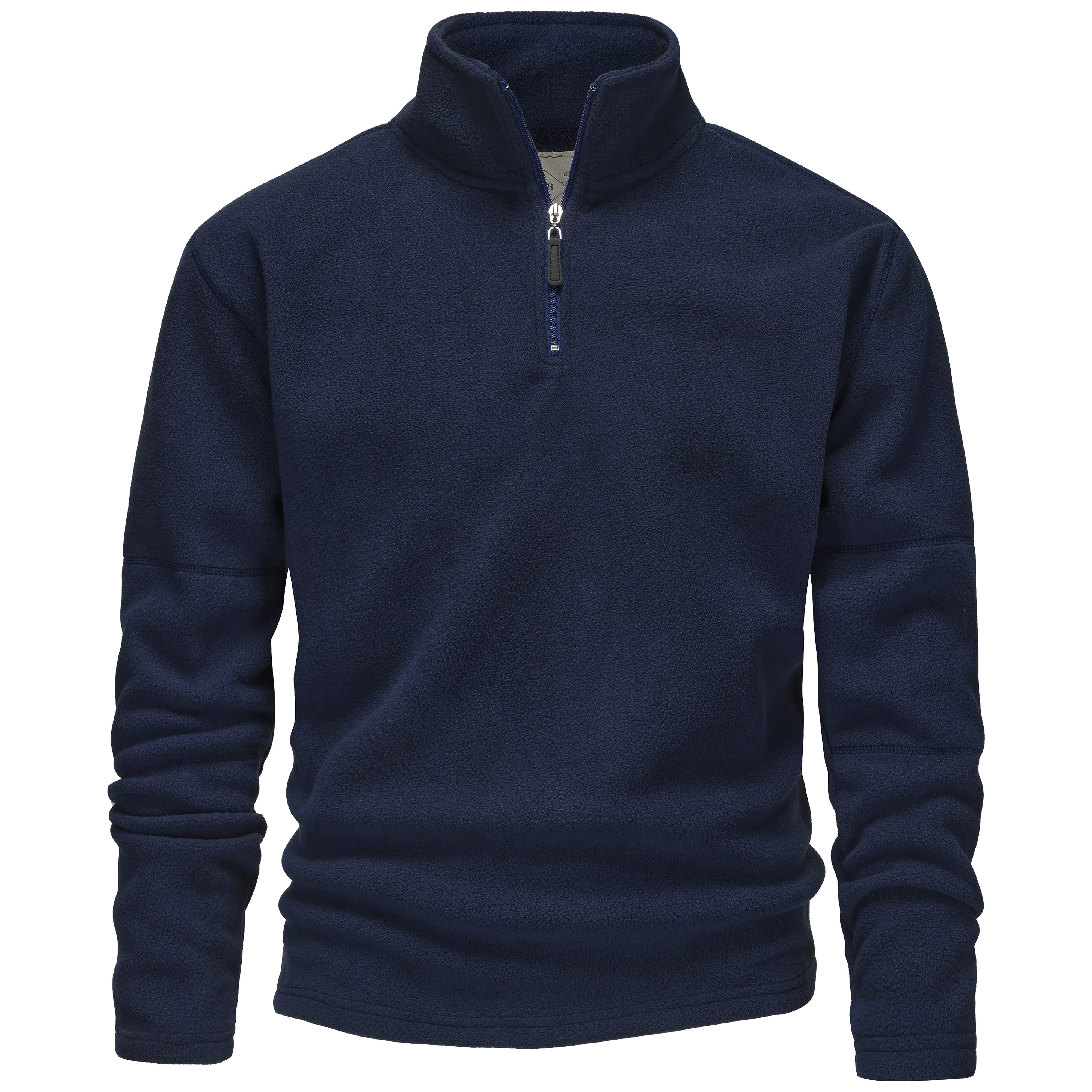 Mens 1/4 Zip Fleece Jumper - Khaki