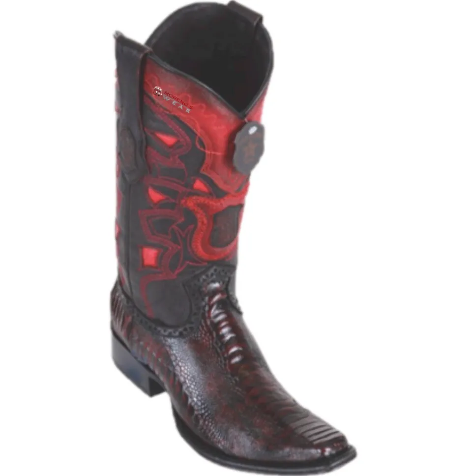 Men’s Los Altos Ostrich Leg Boots European Square Toe