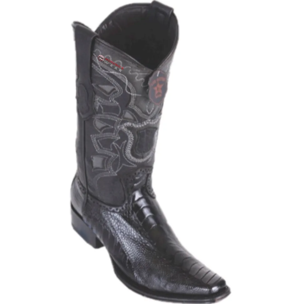 Men’s Los Altos Ostrich Leg Boots European Square Toe