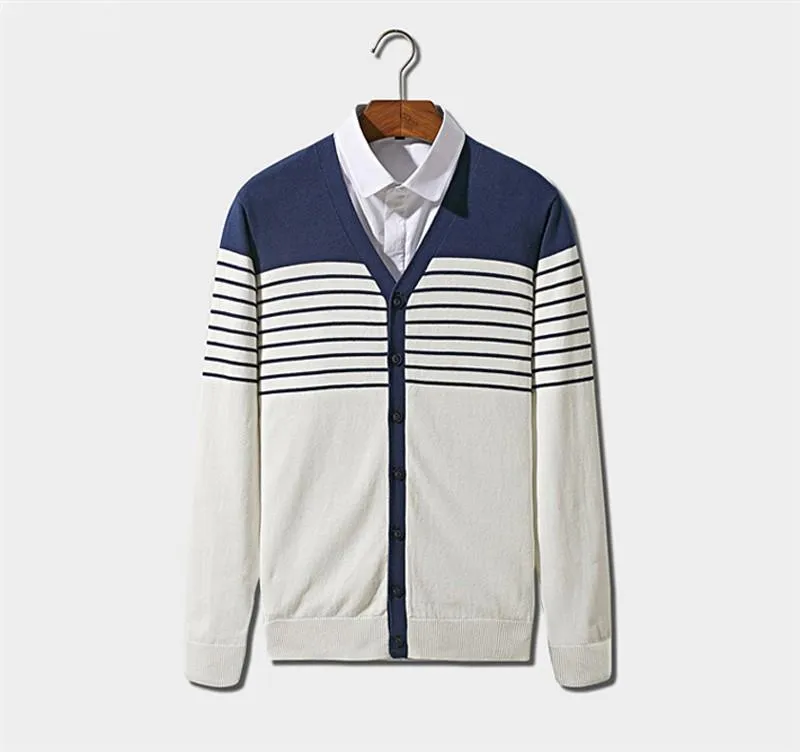 Men's Striped Casual Pullover