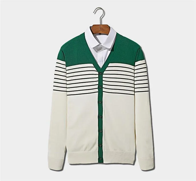 Men's Striped Casual Pullover