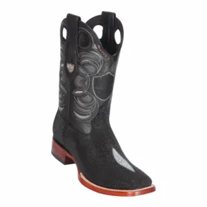 Men's Wild West Stingray Single Stone Boots Wide Square Toe