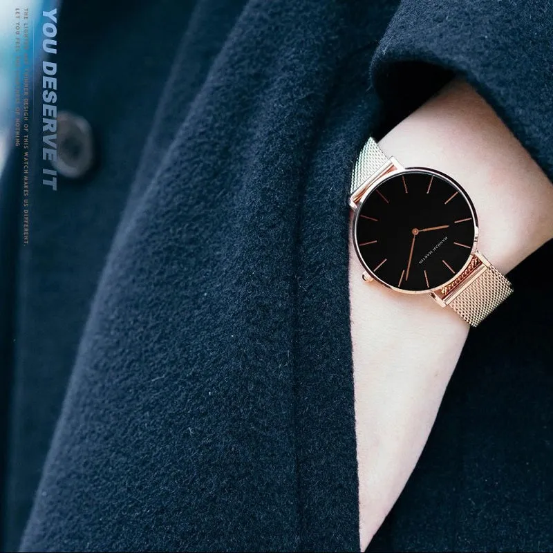 Mesh Strap Waterproof Women's Watch