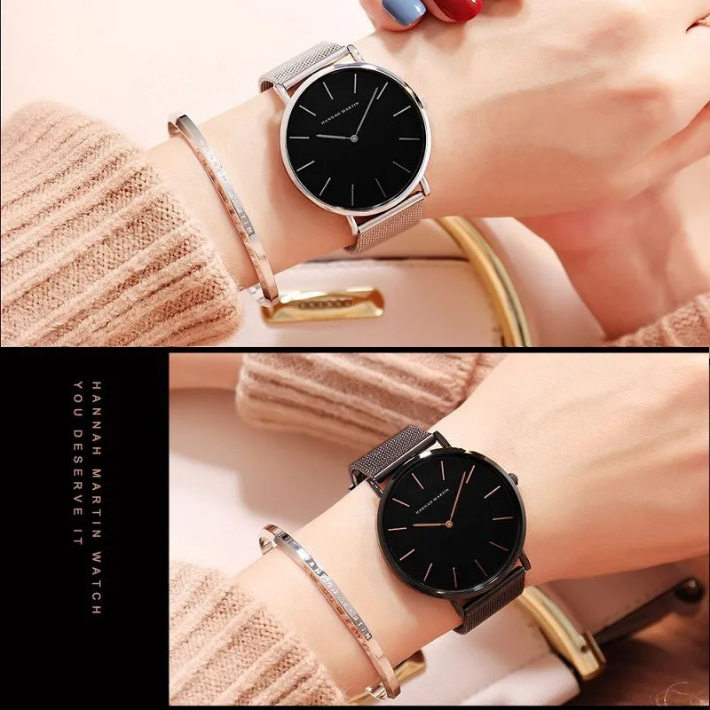 Mesh Strap Waterproof Women's Watch
