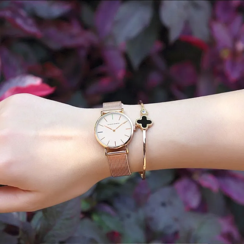 Mesh Strap Waterproof Women's Watch