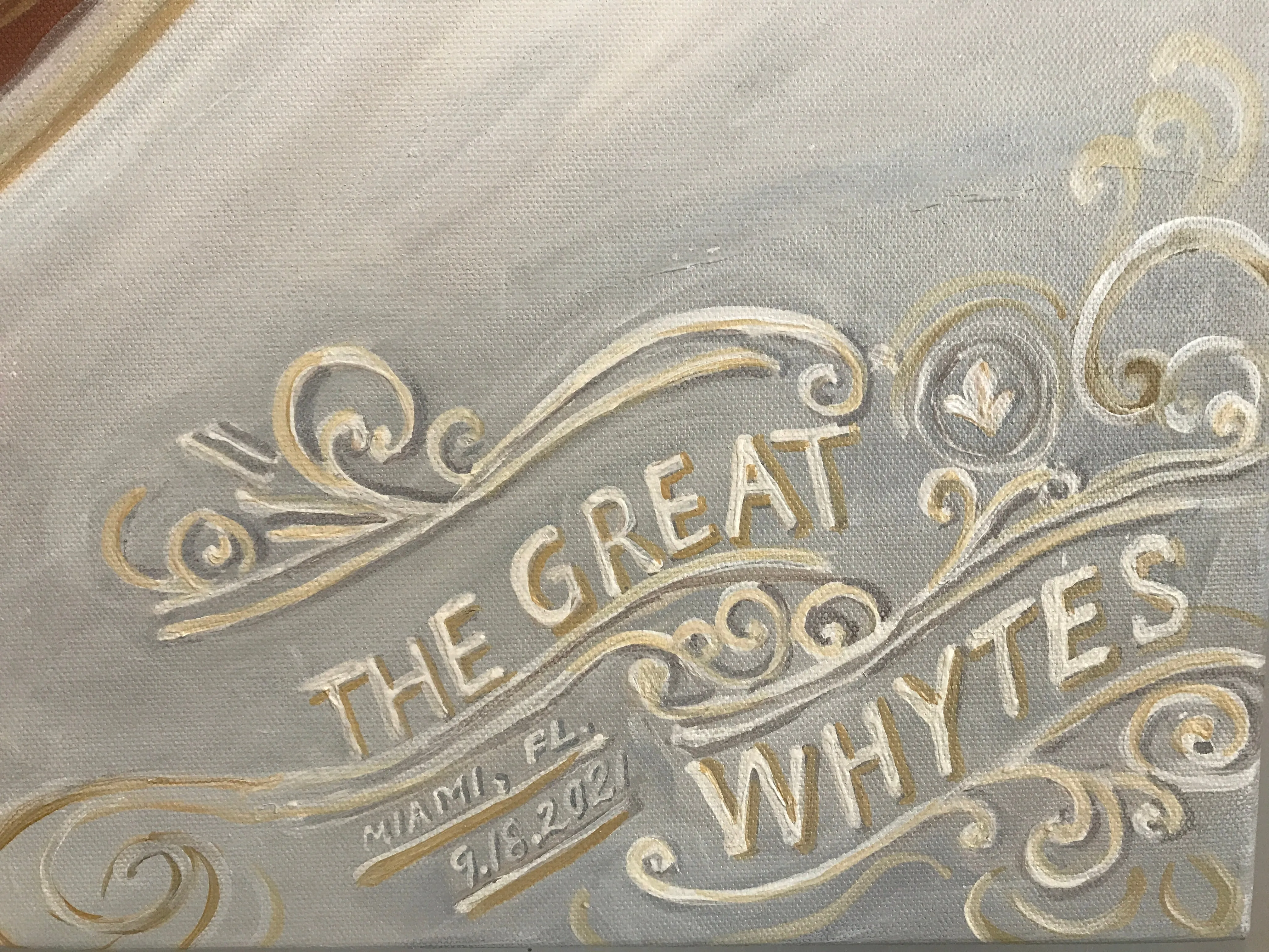 Miami, Florida Mega Yacht Live Wedding Painting