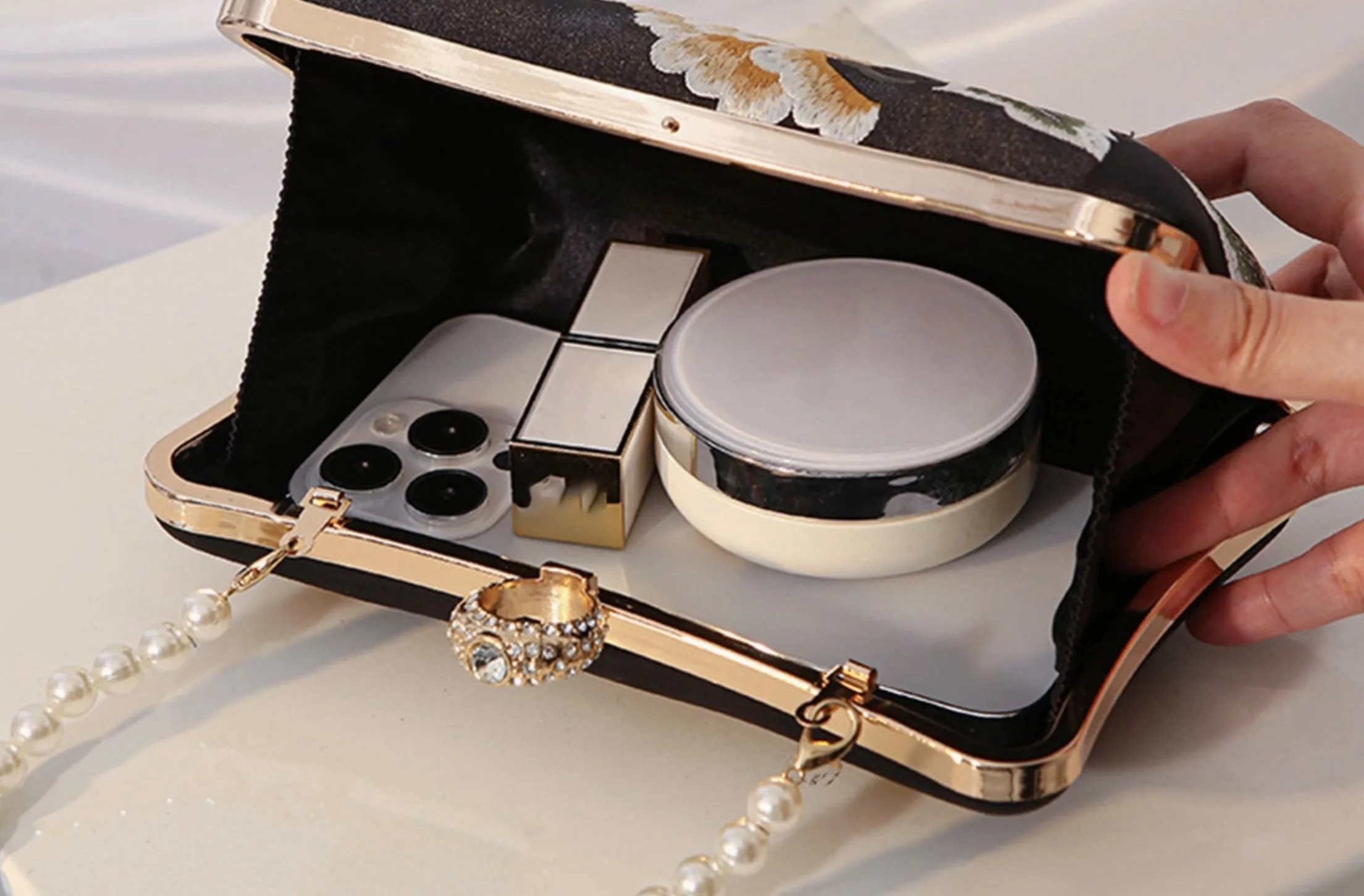 Midnight Garden Clutch - Two Colors