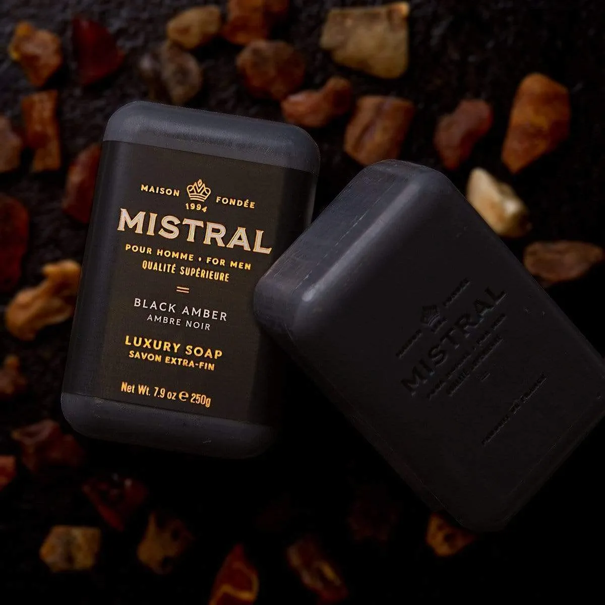 Mistral Bar Soap | Black Amber