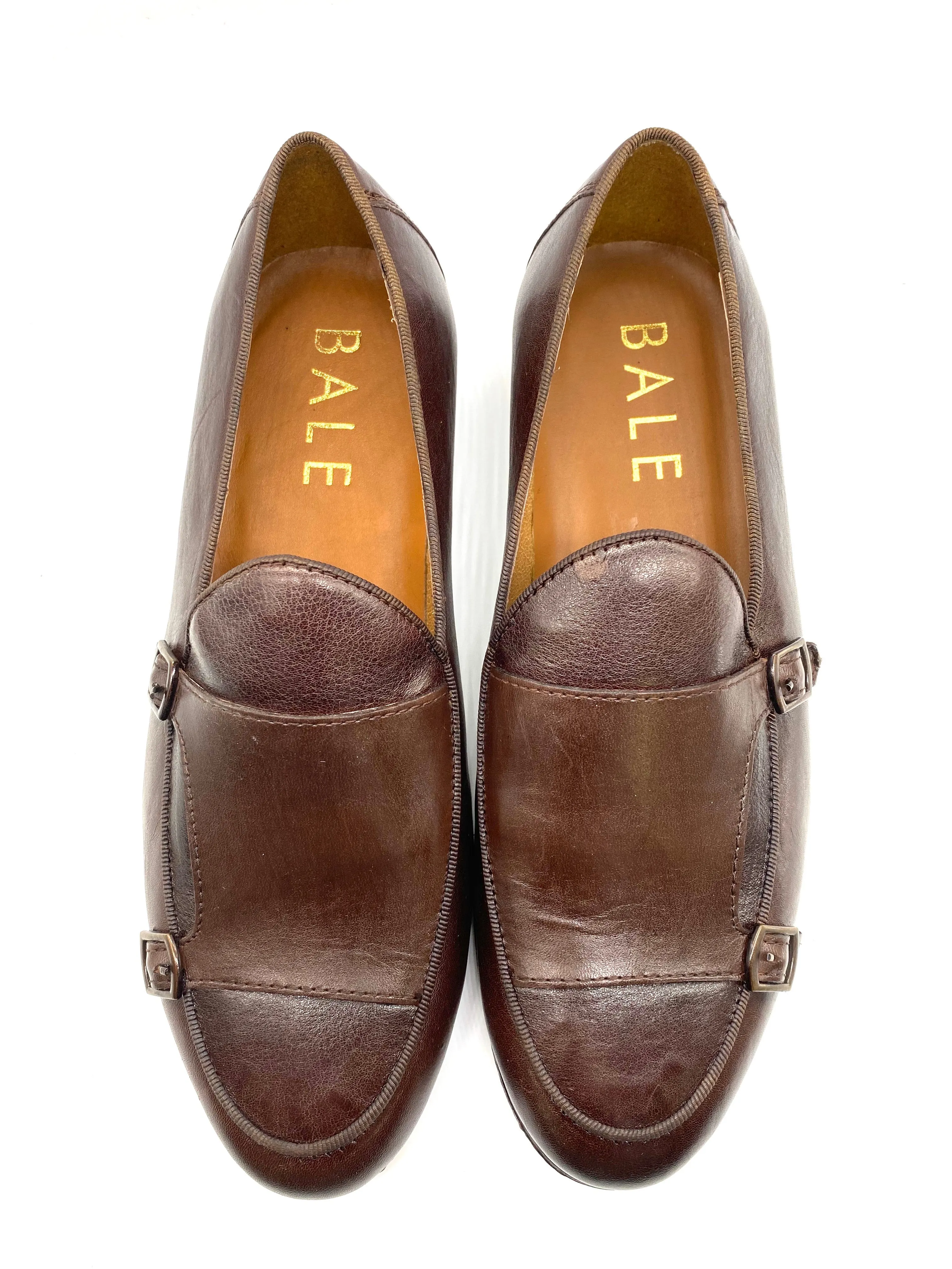 Monk Strap Loafer Shoe - Dark Brown
