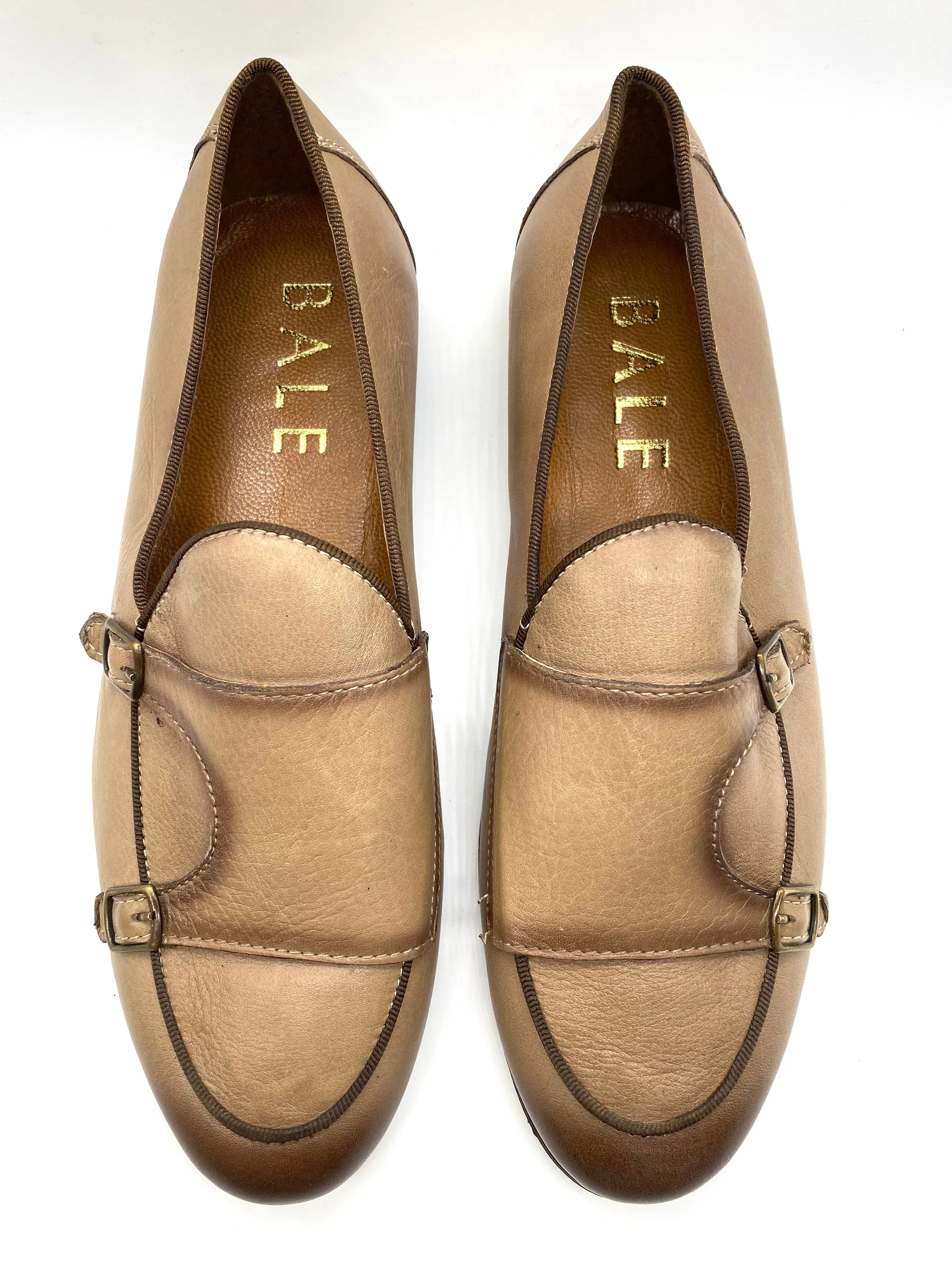 Monk Strap Loafer Shoe - Stone