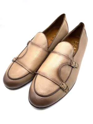 Monk Strap Loafer Shoe - Stone