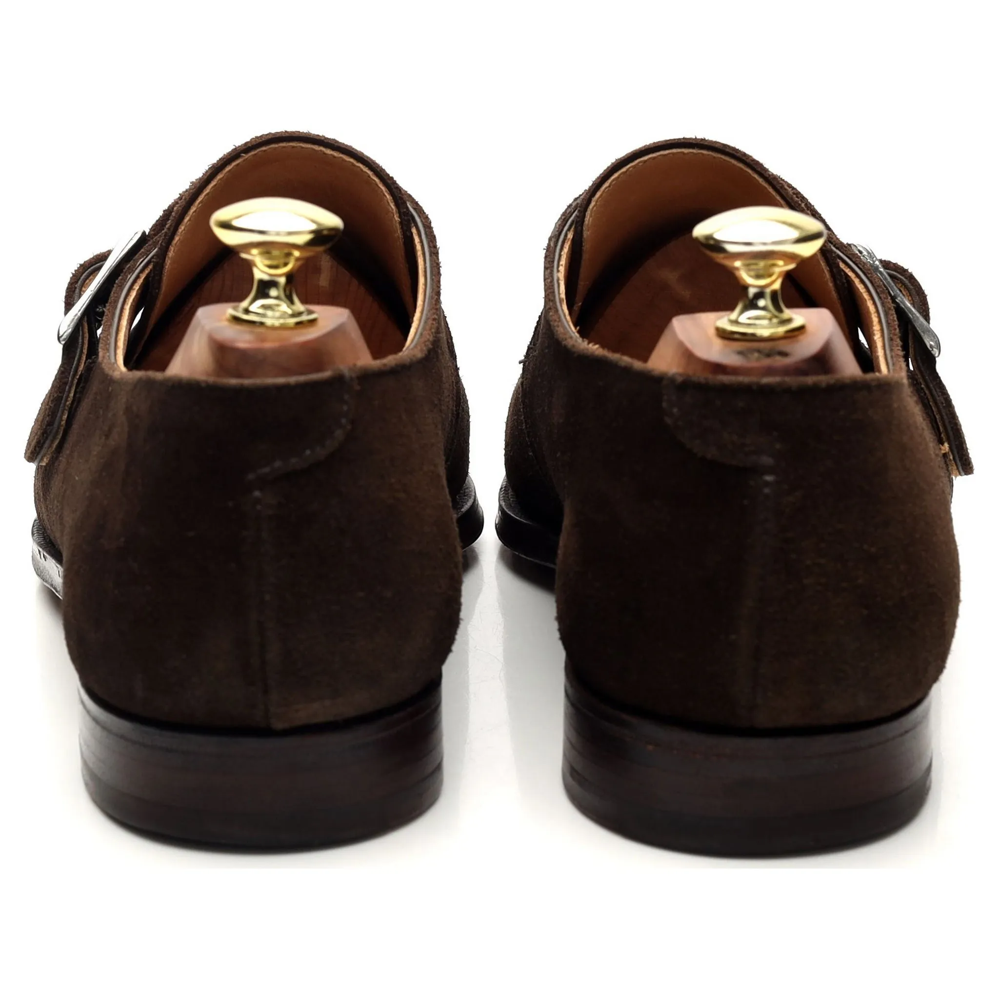 'Monkton' Dark Brown Suede Monk Strap UK 7 E
