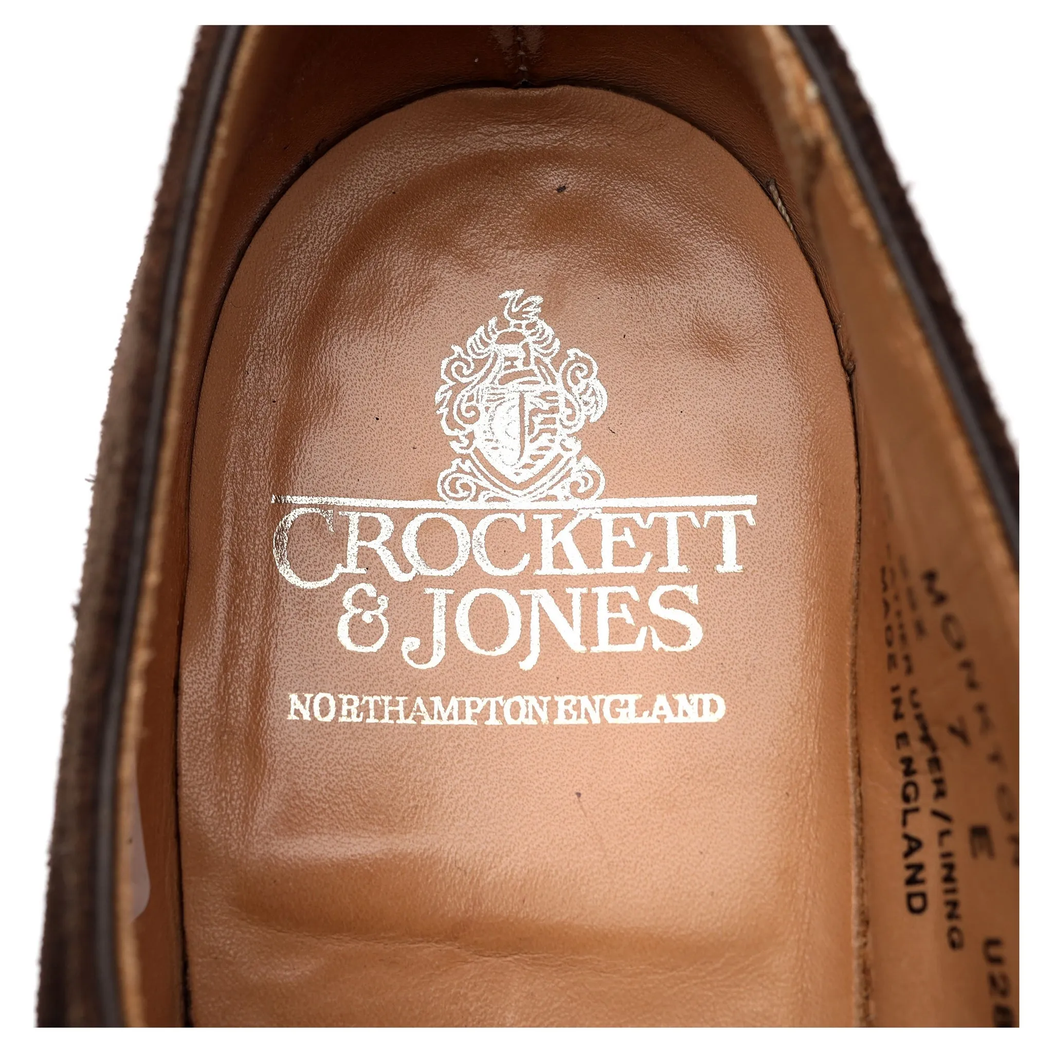 'Monkton' Dark Brown Suede Monk Strap UK 7 E