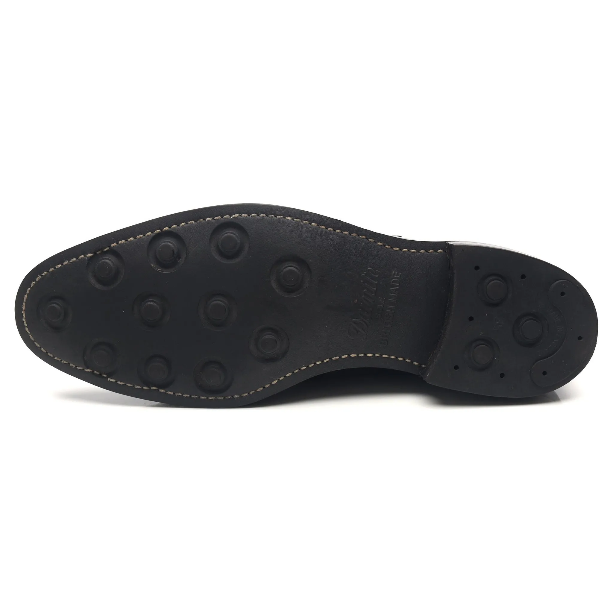 'Moorgate' Black Leather Monk Strap UK 9.5 F