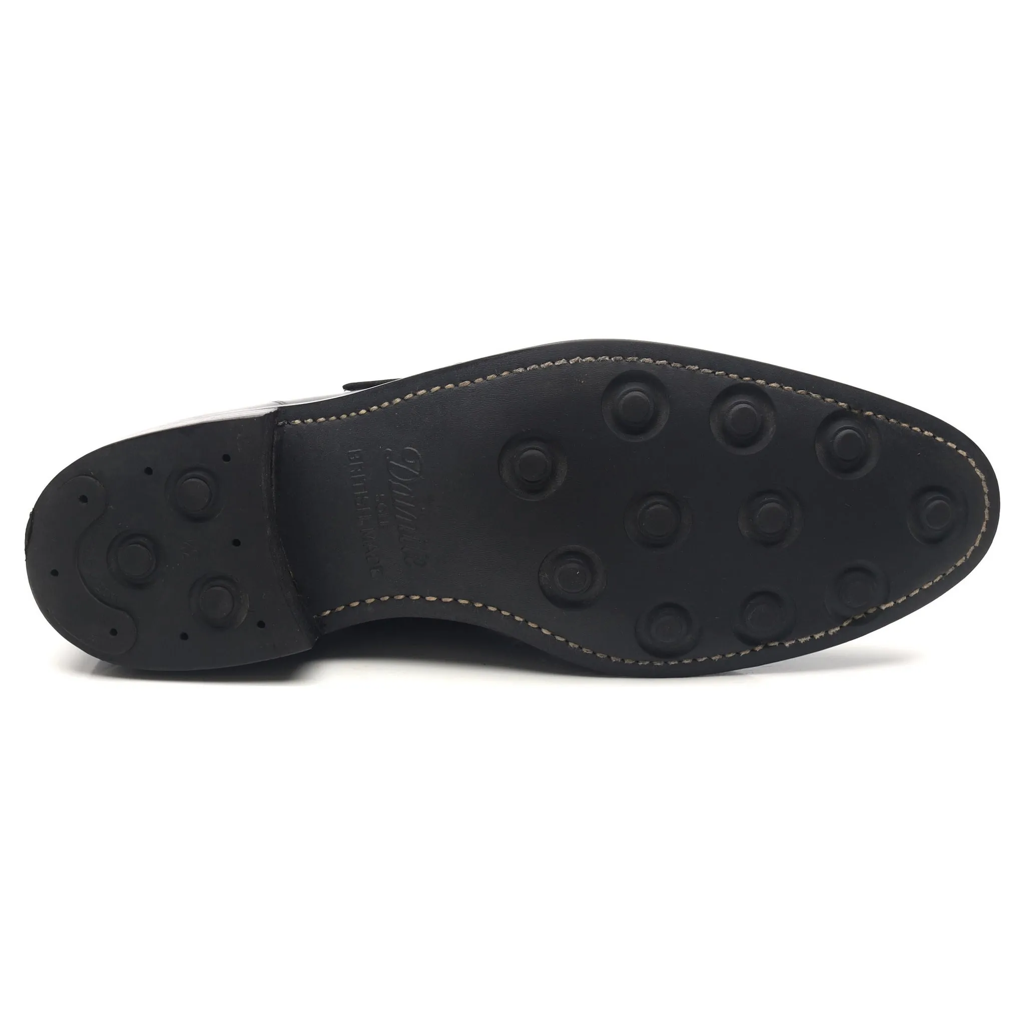 'Moorgate' Black Leather Monk Strap UK 9.5 F