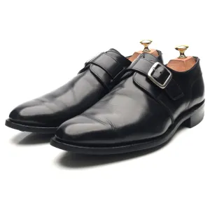'Moorgate' Black Leather Monk Strap UK 9.5 F