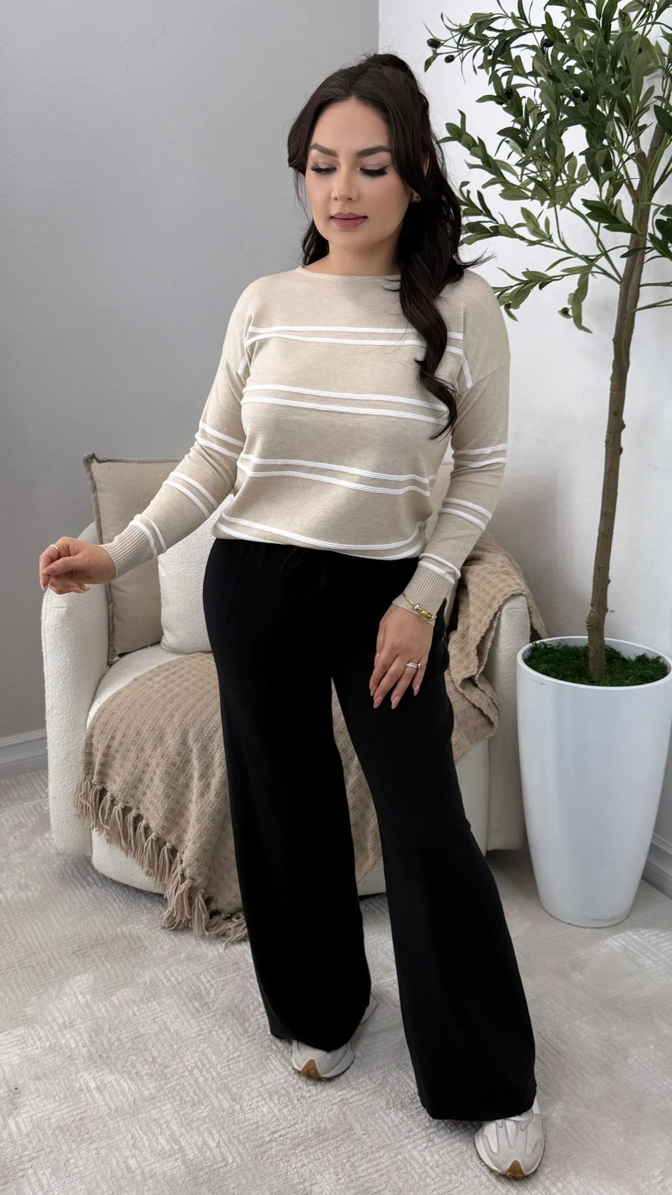 MORGAN TAUPE SWEATER