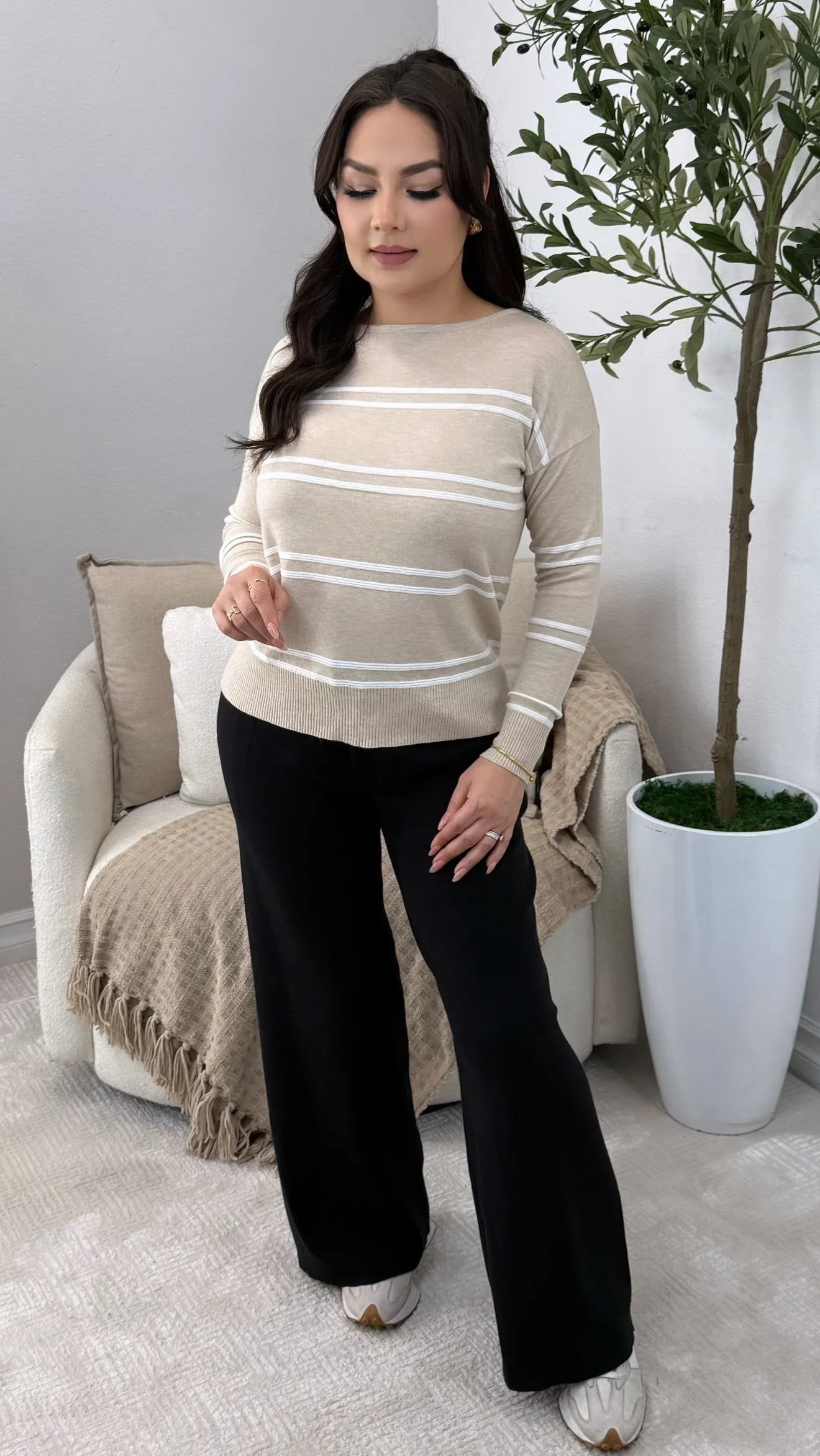 MORGAN TAUPE SWEATER