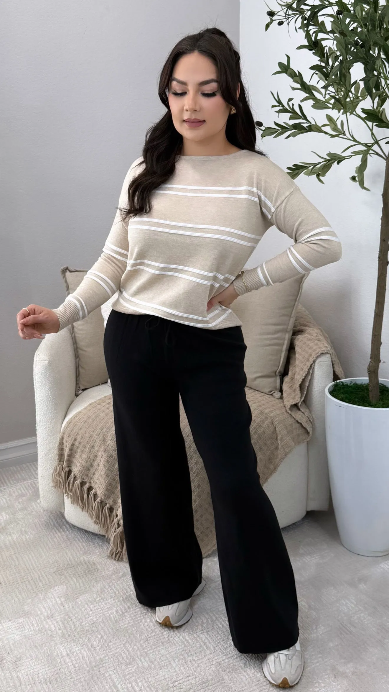 MORGAN TAUPE SWEATER