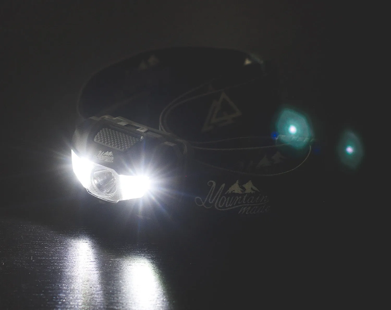 Mountain Made Challenger #1 Best Ultra Bright LED Headlamp. Only 2.4oz with 145 Lumen Output. INCLUDED bonus drawstring pouch.