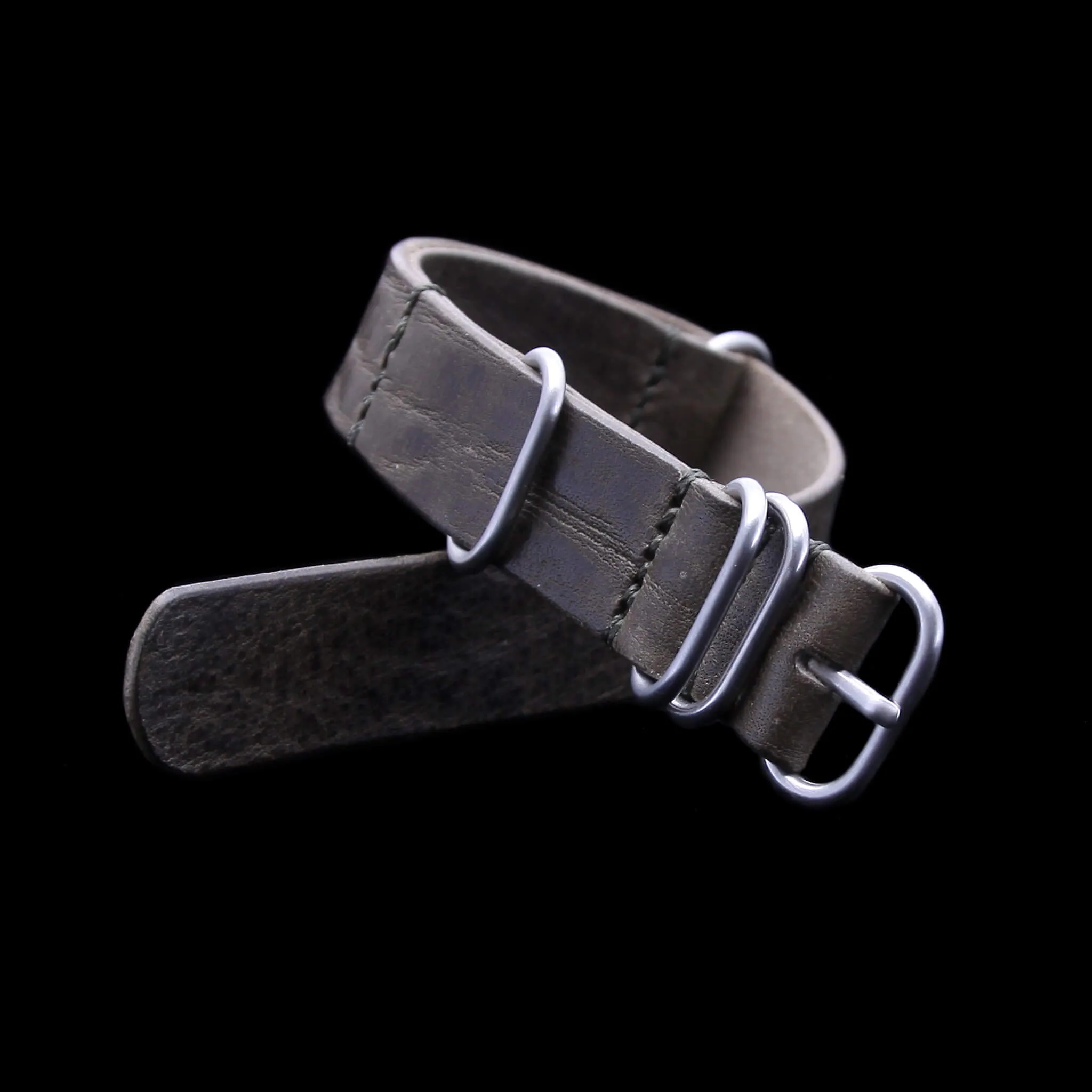 NAT2 Leather Watch Strap, 5-Ring Vintage 408