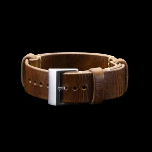 NAT2 Leather Watch Strap, Military 102