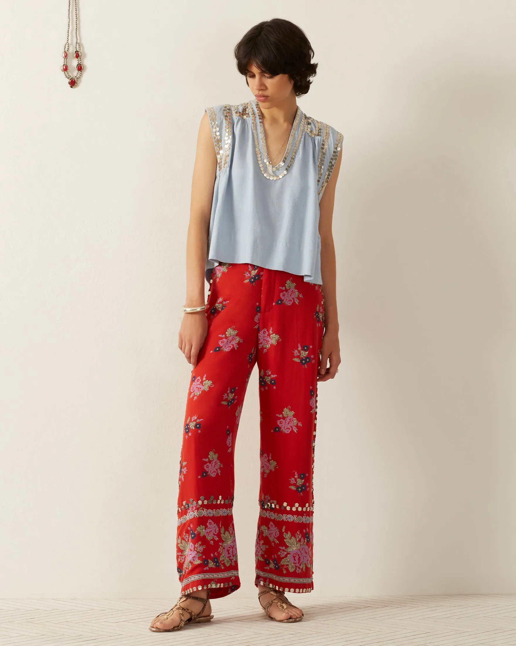 Nehru Silver Sky Top