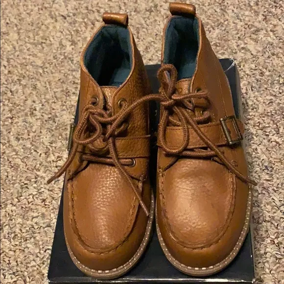 New Polo Ralph Lauren Tan Redding Boots Boys 3