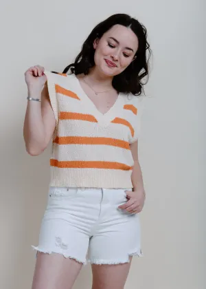 Newcastle Striped Top - Orange