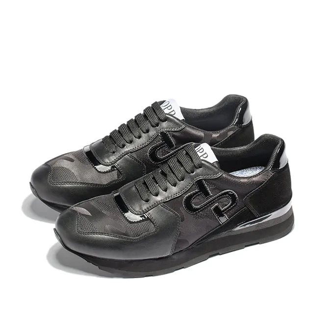 OPP Hommes Chaussures Grande Taille Chaussures de Sport De Mode Hommes Camouflage Chaussures À Lacets Casual Confortable Véritable Sneaker En Cuir