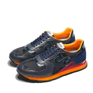 OPP Hommes Chaussures Grande Taille Chaussures de Sport De Mode Hommes Camouflage Chaussures À Lacets Casual Confortable Véritable Sneaker En Cuir