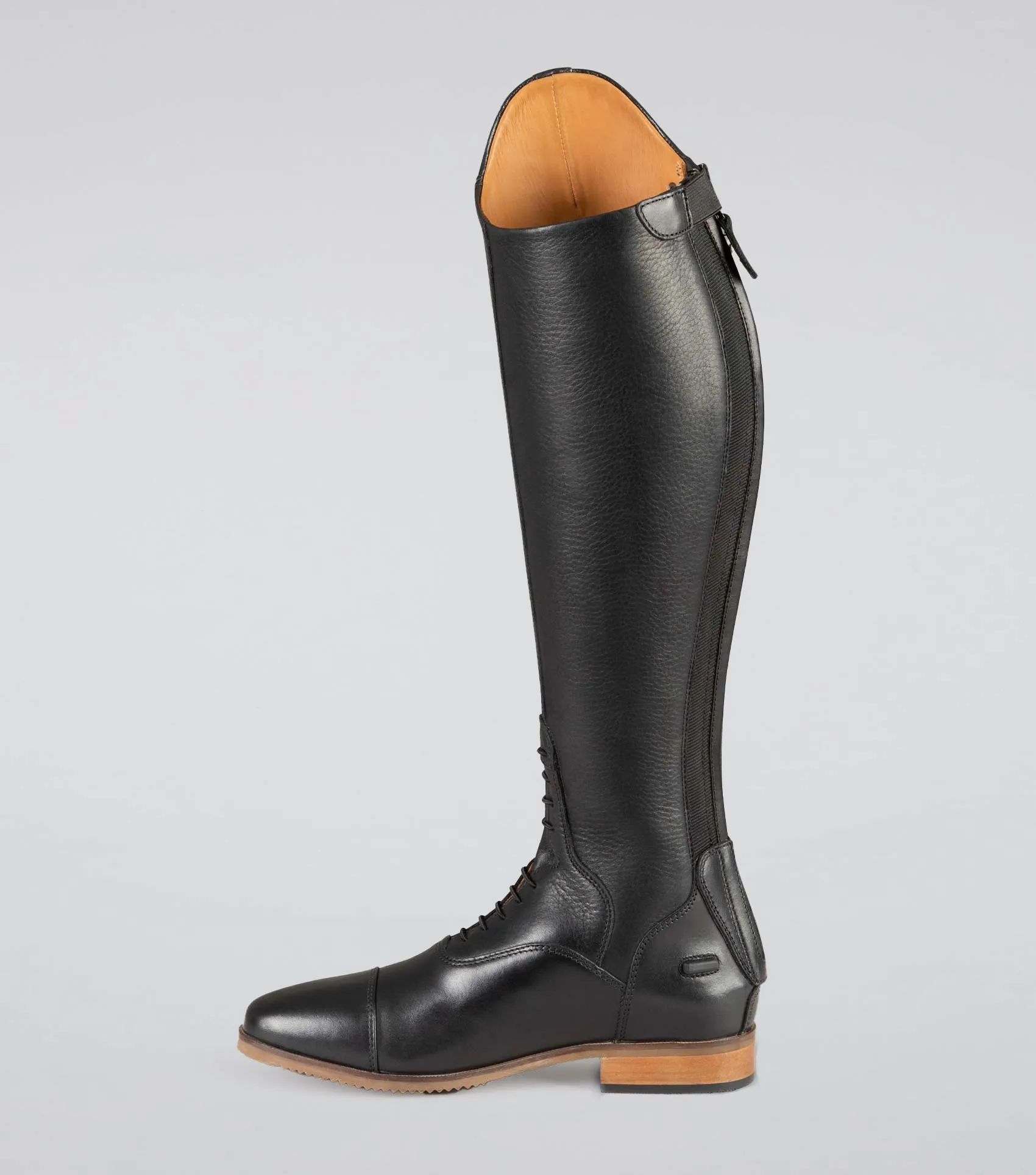 Passaggio Ladies Leather Field Tall Riding Boots Black (Regular Calf)
