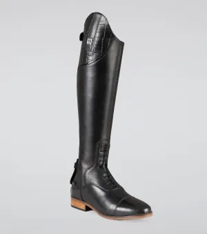 Passaggio Ladies Leather Field Tall Riding Boots Black (Regular Calf)