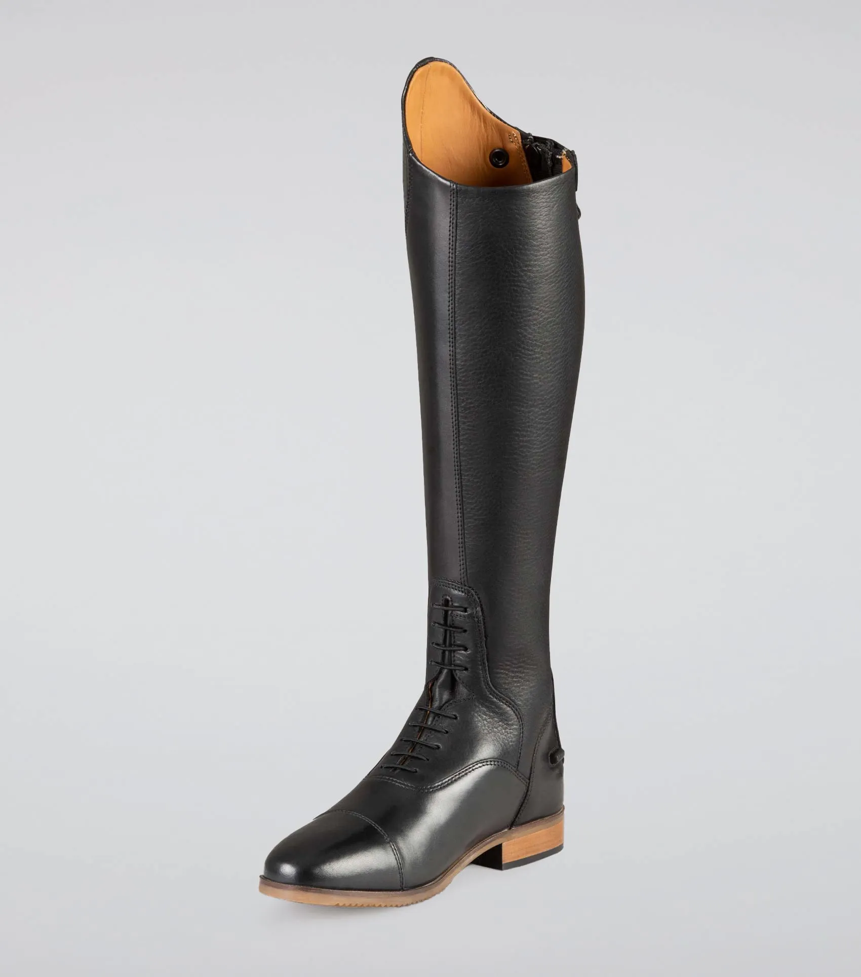 Passaggio Ladies Leather Field Tall Riding Boots Black (Regular Calf)