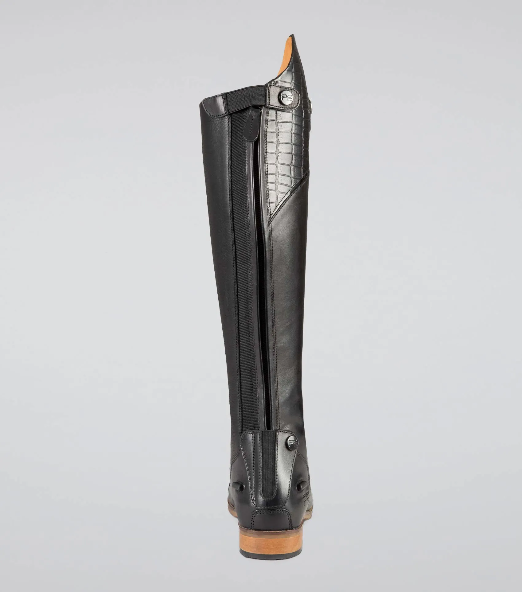 Passaggio Ladies Leather Field Tall Riding Boots Black (Regular Calf)