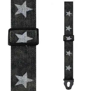 Perris Lock Cotton Guitar Strap ~ Star